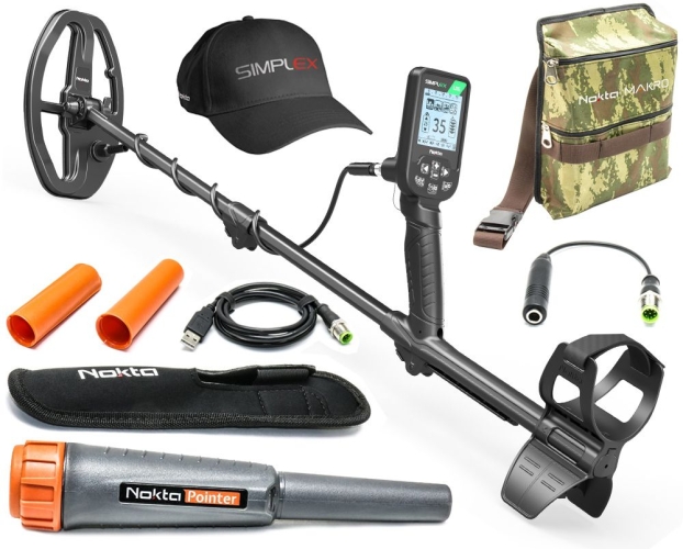 Metalldetektor Nokta Simplex light mit Nokta Pinpointer